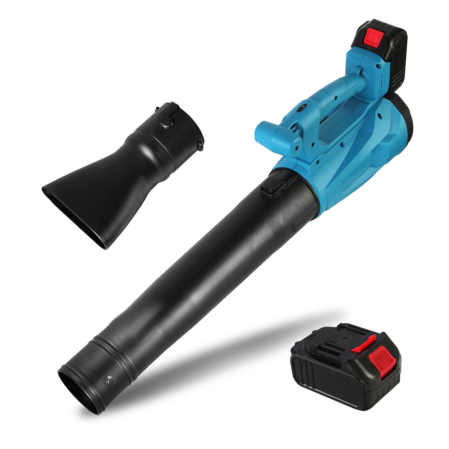 Cordless Leaf Blower 93MPH 431CFM Battery Powered Leaf Blower with 6 Variable Speeds 2 Rechargeable Batteries for Yard Patio Driveway