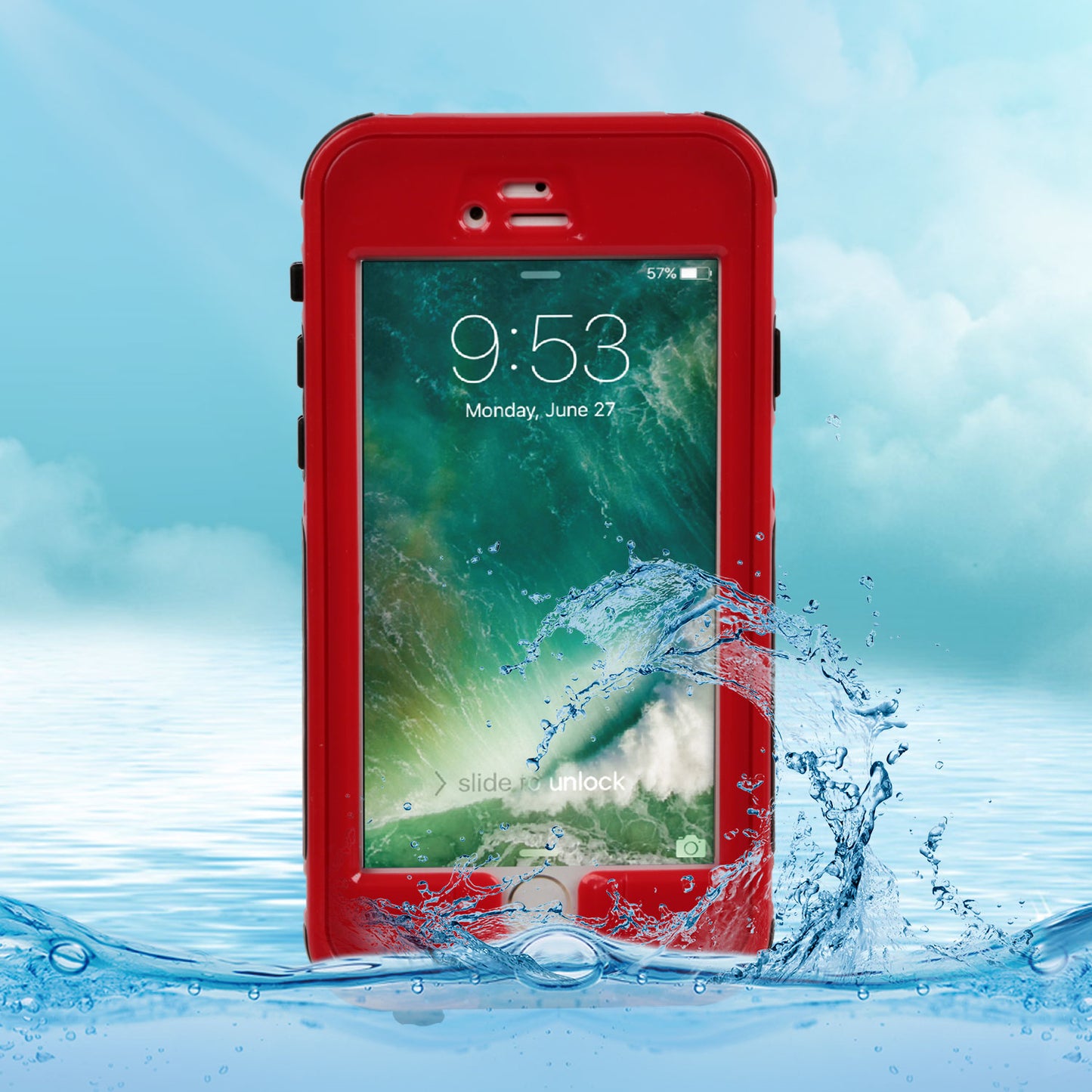 Rugged Water-proof Hybrid Full Cover Case For iPhone 7