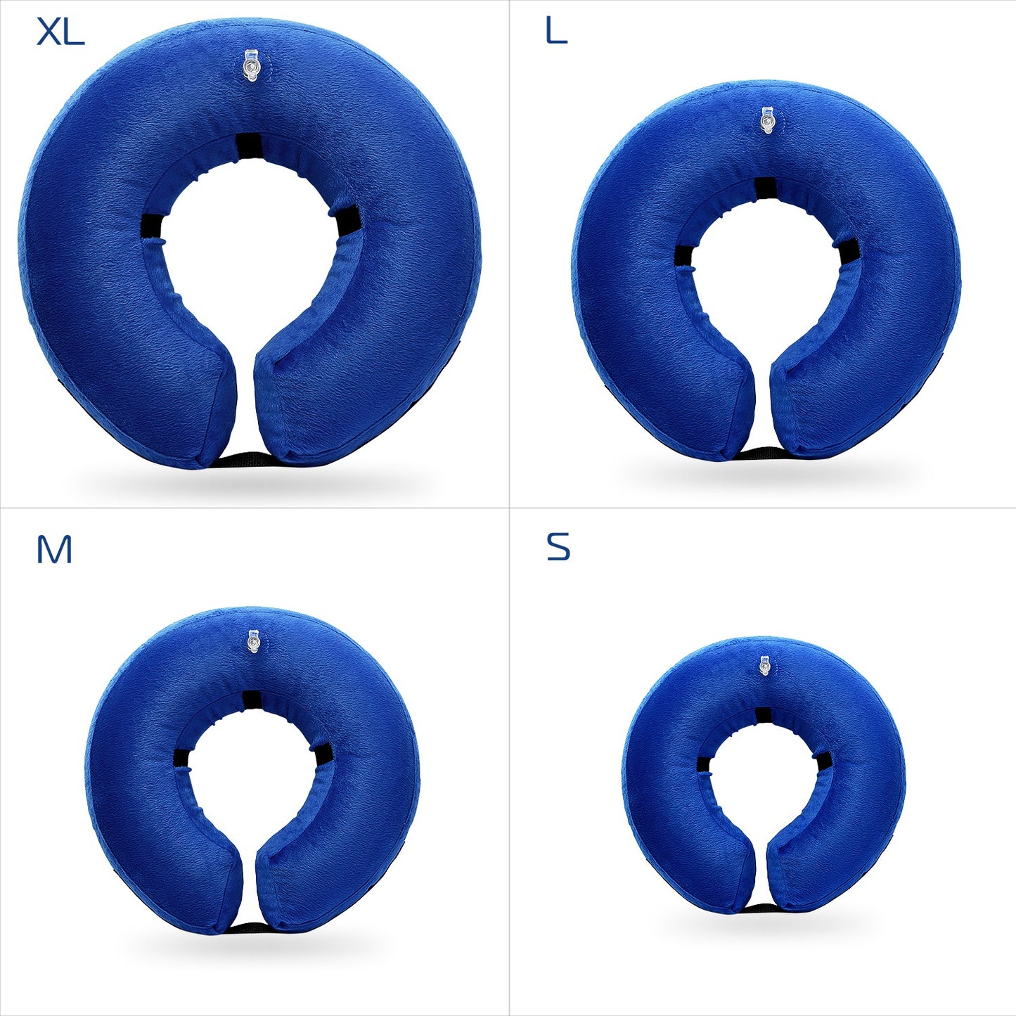 Dog Protective Inflatable Collar Pet Puppy Cat Not Block Vision E-Collar Adjustable Pet Recovery