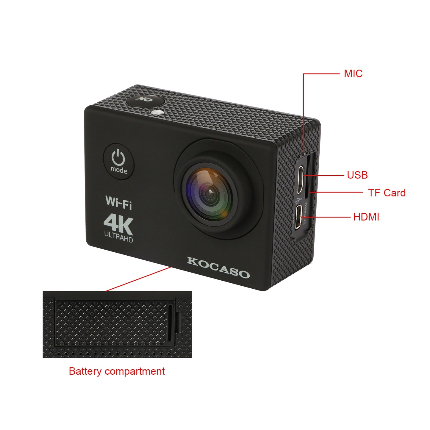 4K 6G+IR 170¡Lens Action Camera