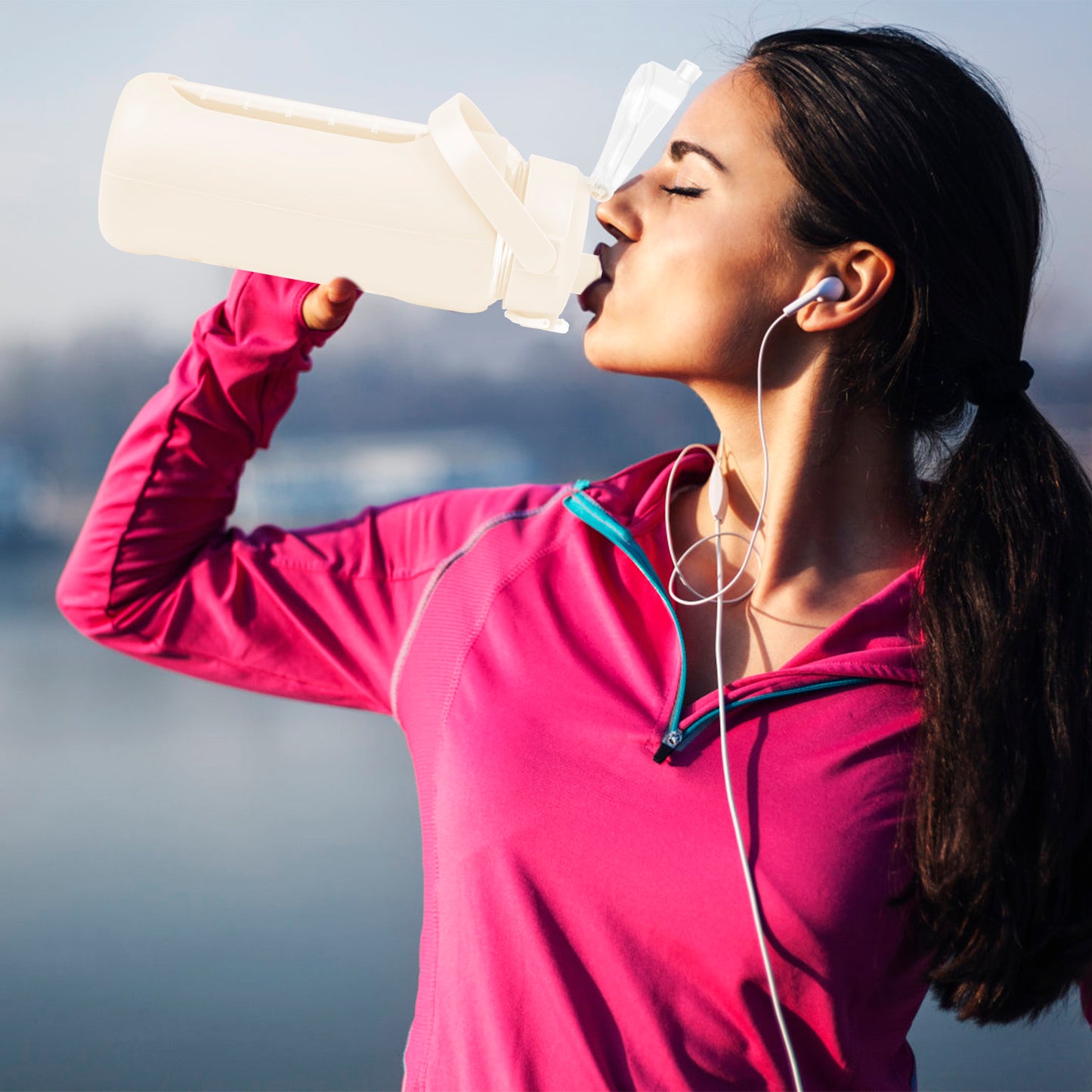64Oz Glass Water Bottle Sports Water Bottle Motivational Water Bottle Water Intake Tracker Bottle with Straw Time Marker Silicone Sleeve Handle for Gy