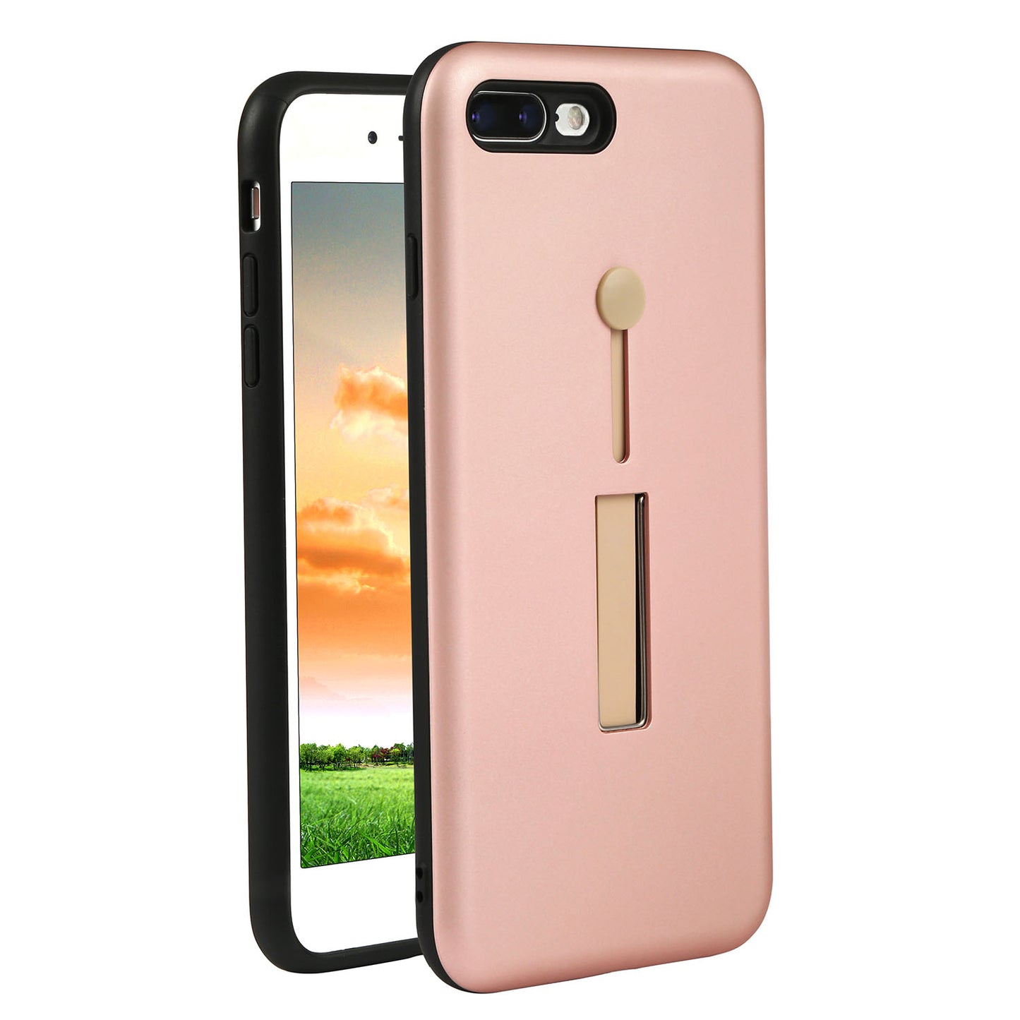 Rugged Slim Snap-on iPhone 8 Plus Case with Stand