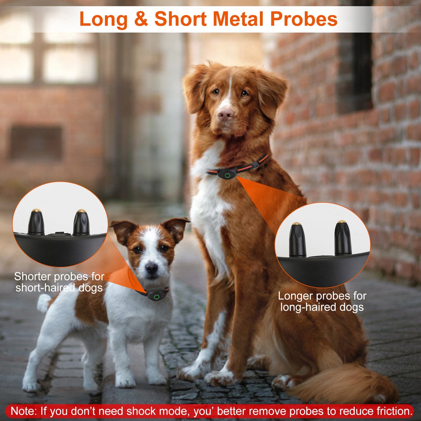 IPX7 Waterproof Electric Dog Training Collar Rechargeable Receiver Beep Vibration Shock for small Medium Large Dogs