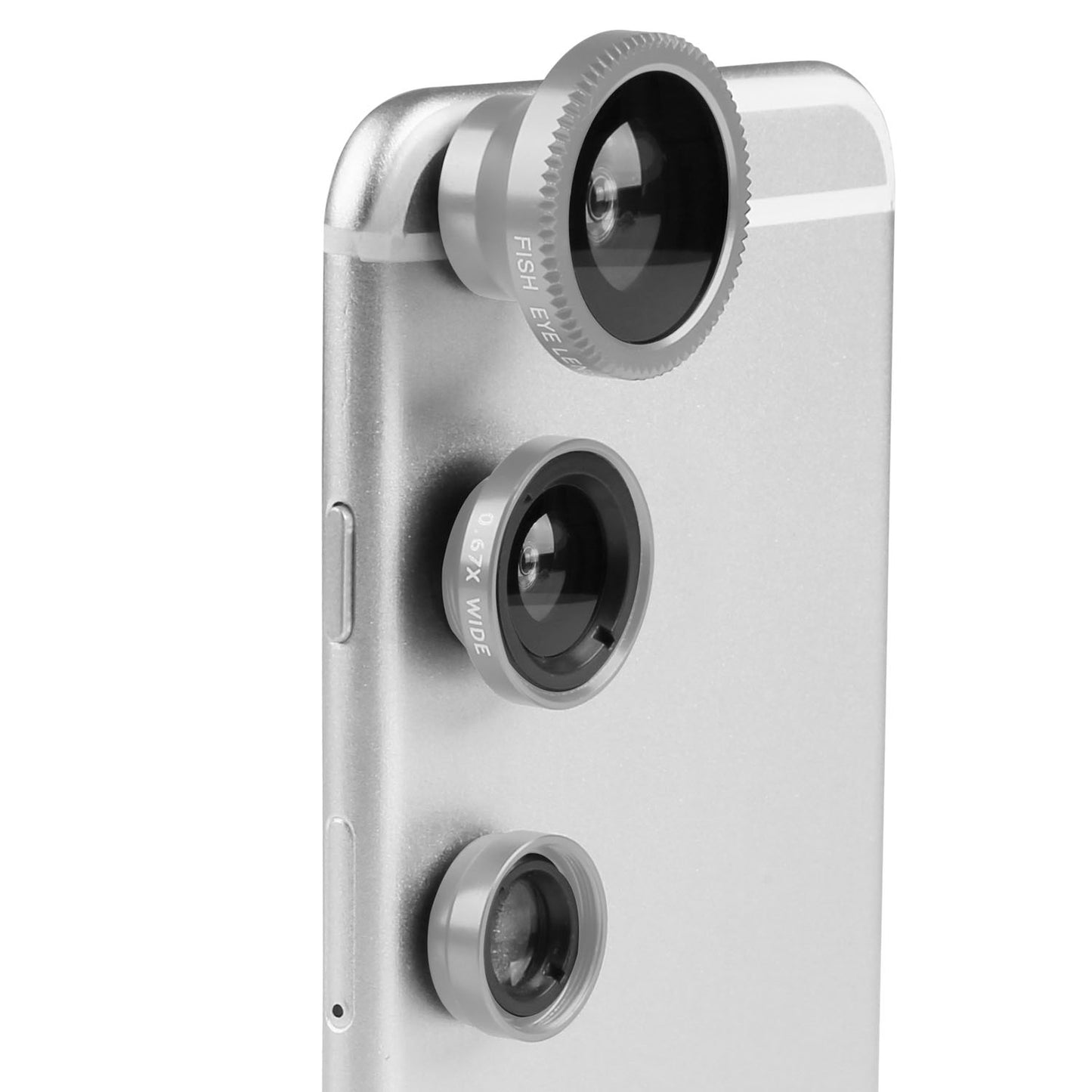 Phone Camera Lens Kit Magnetic 180¡Fisheye Lens 0.67xWide Angle 10X Macro Lens for iPhone X /8/7/6s Samsung Galaxy S10/S9