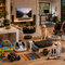 Modern home with gadgets and pets
