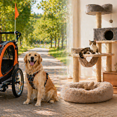 Outdoor adventure and cozy pet space