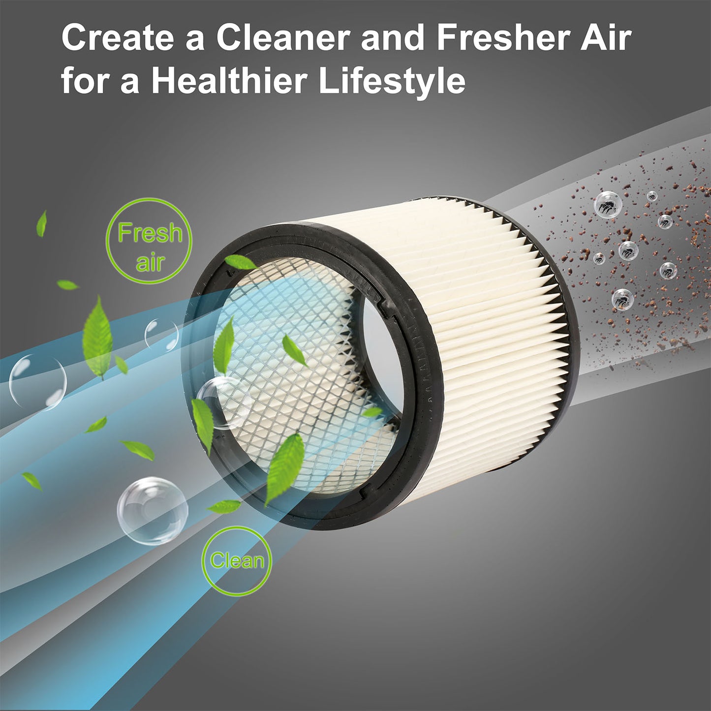 Vacuum Cartridge Filter Replacement Fits for Shop Vac 90304 9030400 Wet Dry Replace