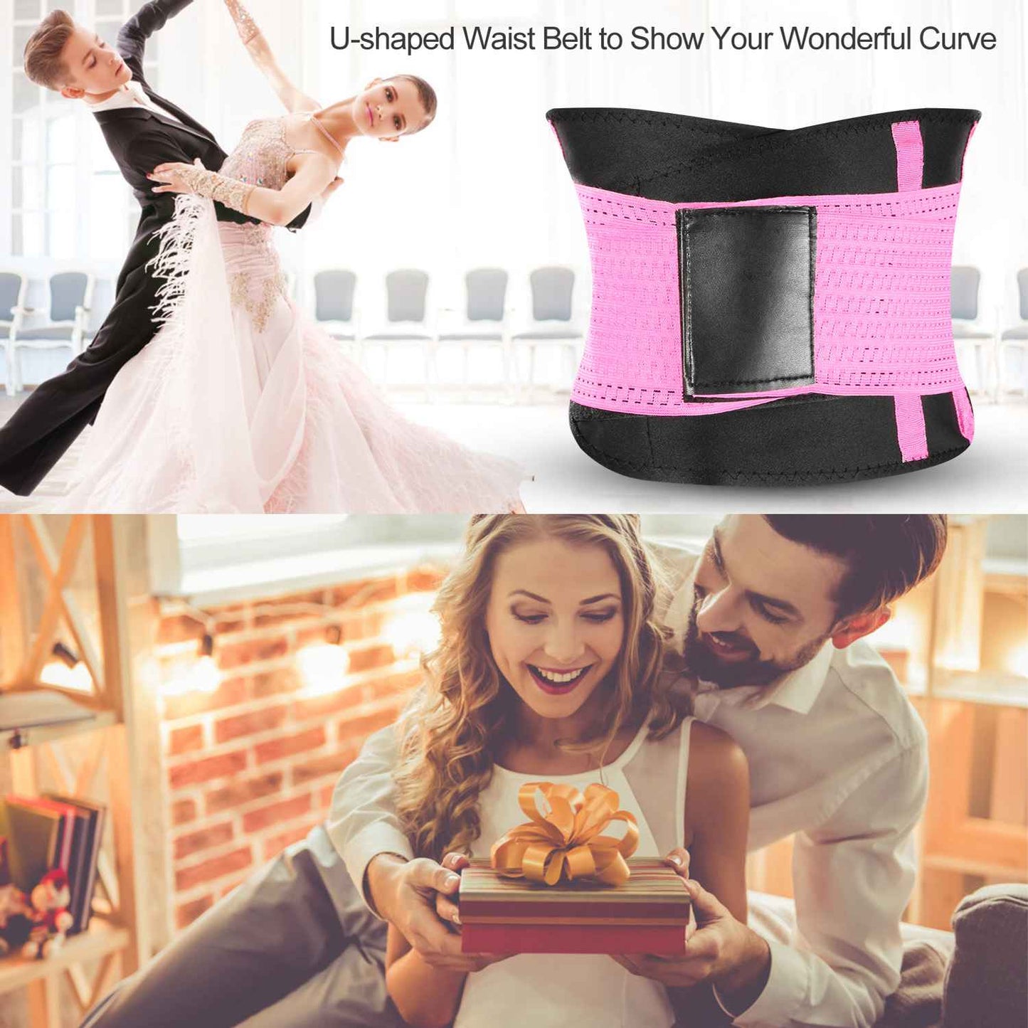 U-Shaped Slimming Waist Belt Body Abdominal Shapewear Sport Tummy Cincher Bands Office Ladies Postpartum Mothers