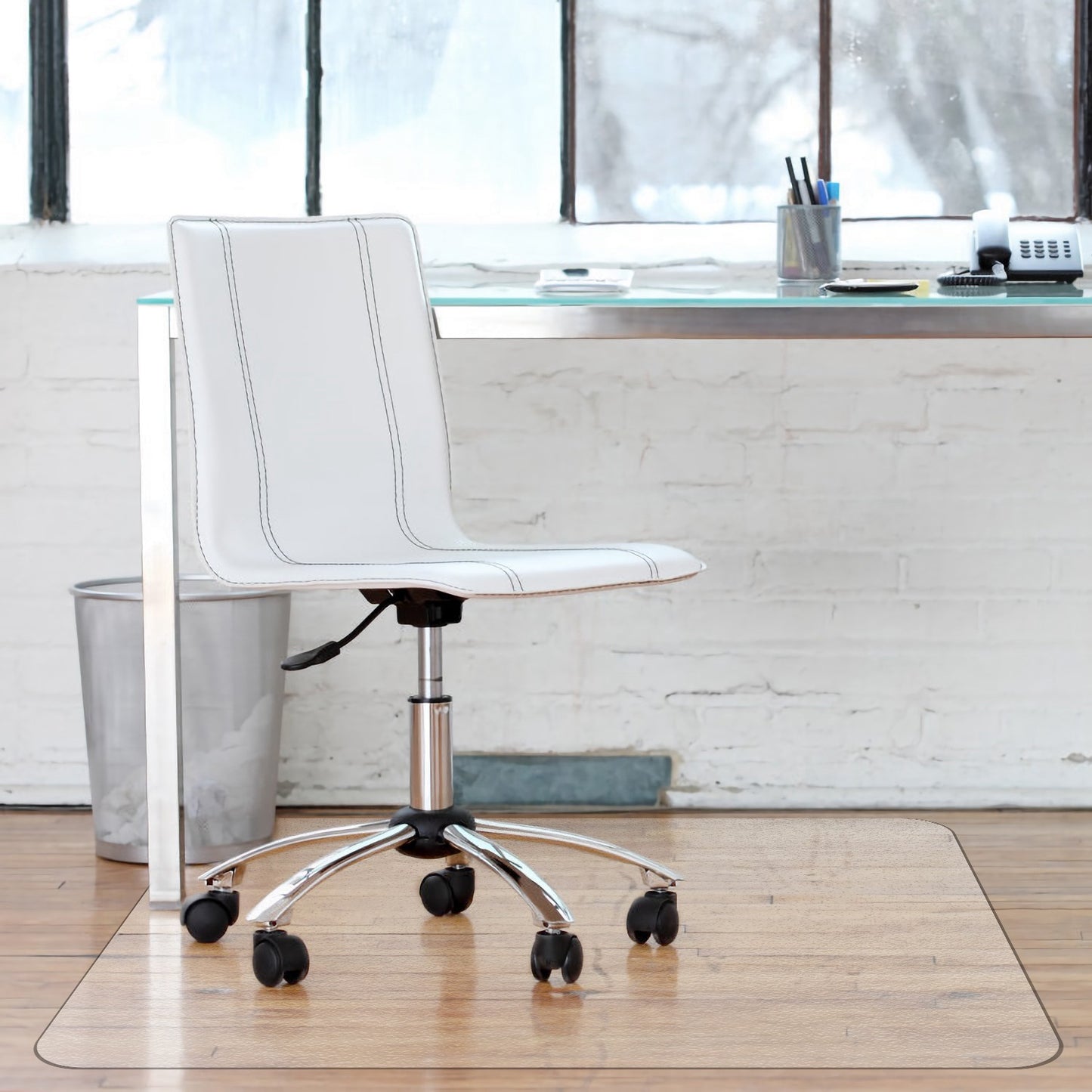 36Ó x 48Ó Chair Desk Mat Floor Carpet PVC Protector Mat Home Office Hard Wood Floor Use