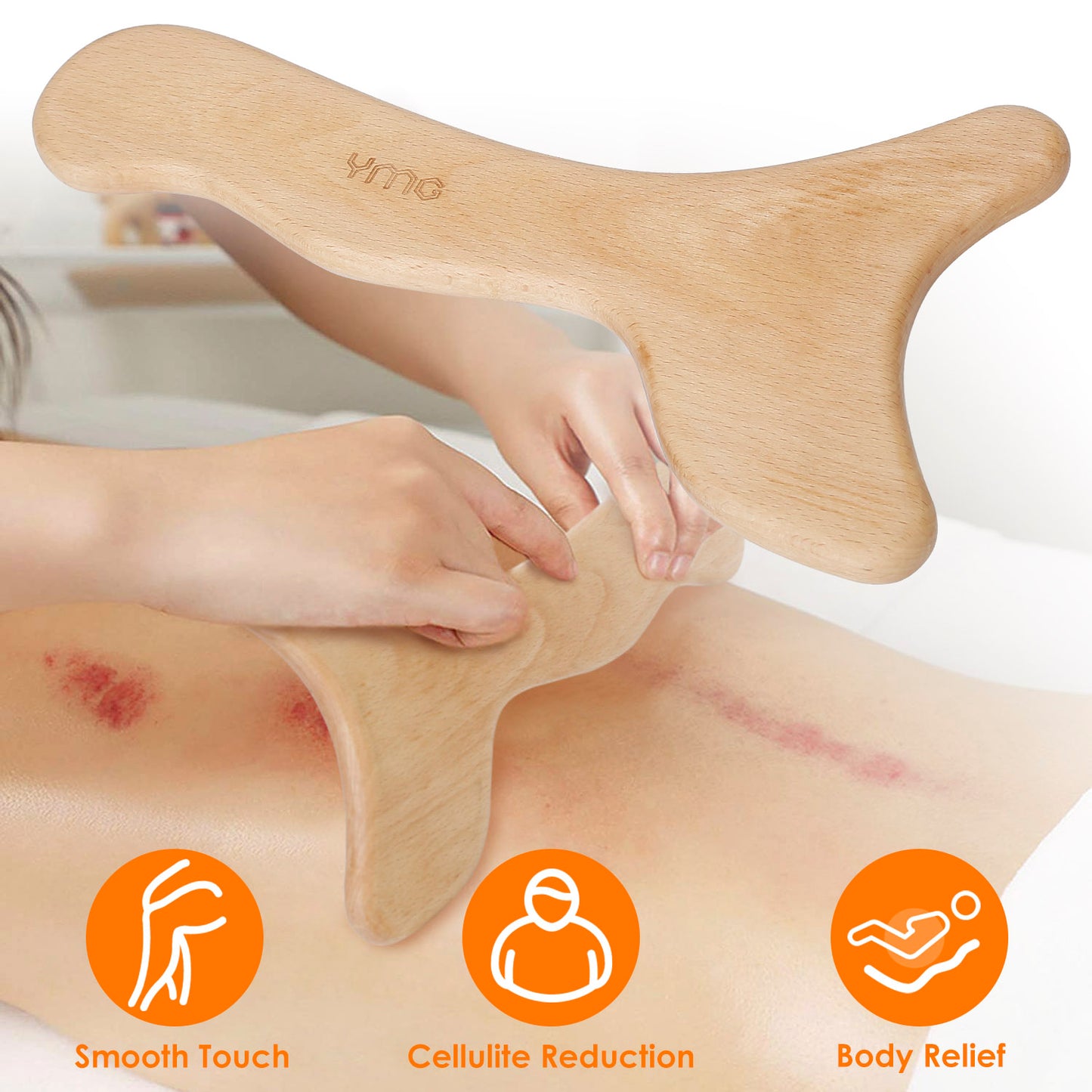 Wood Therapy Massage Tool Lymphatic Drainage Paddle Wooden Scraping Tools Therapy Massager Body Sculpting Tool