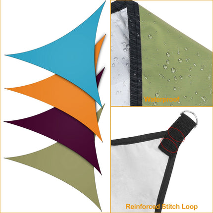 Shade Sail Patio Cover Shade Canopy Camping Sail Awning Sail Sunscreen Shelter Triangle Cover For Kindergarten Playground Outdoor