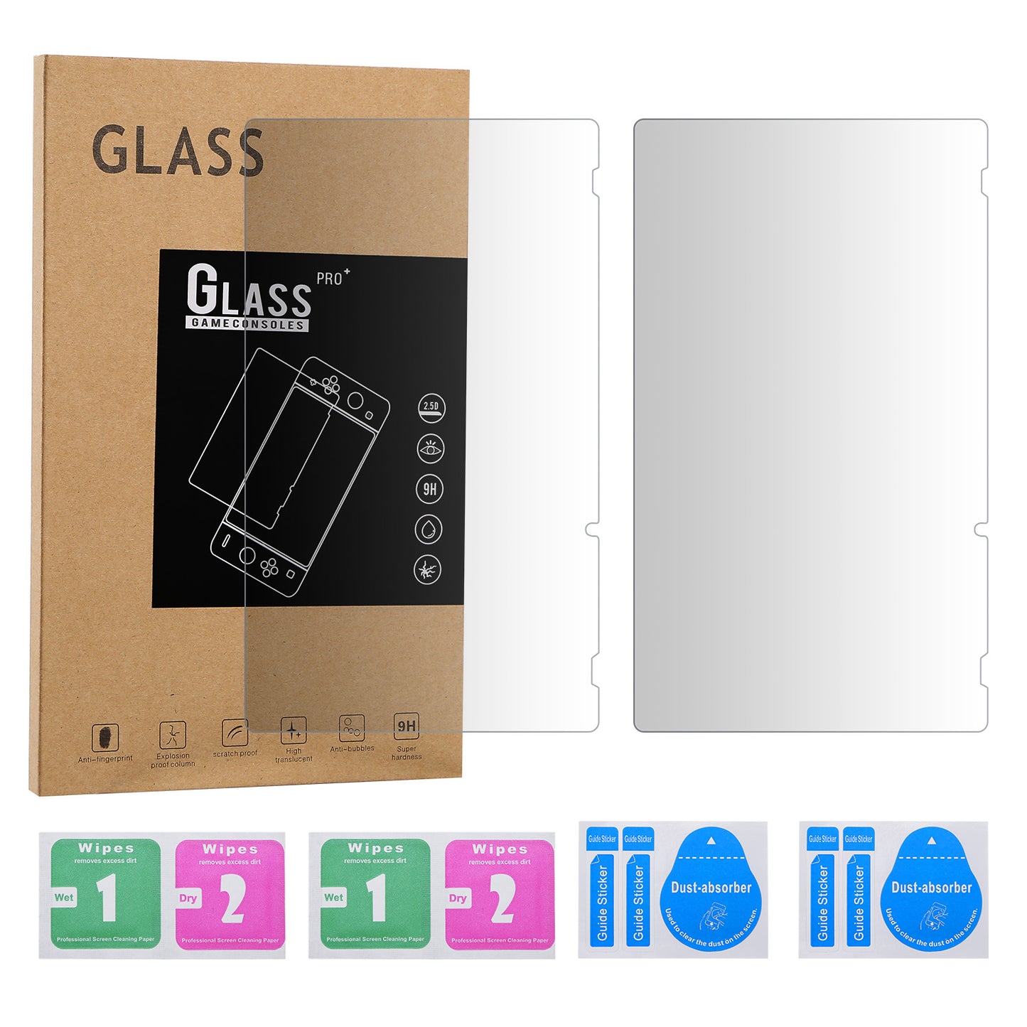 2 Pack Screen Protector Tempered Glass Screen Saver HD Anti-Scratch for Nintendo Switch6.2 Inch Protector Film