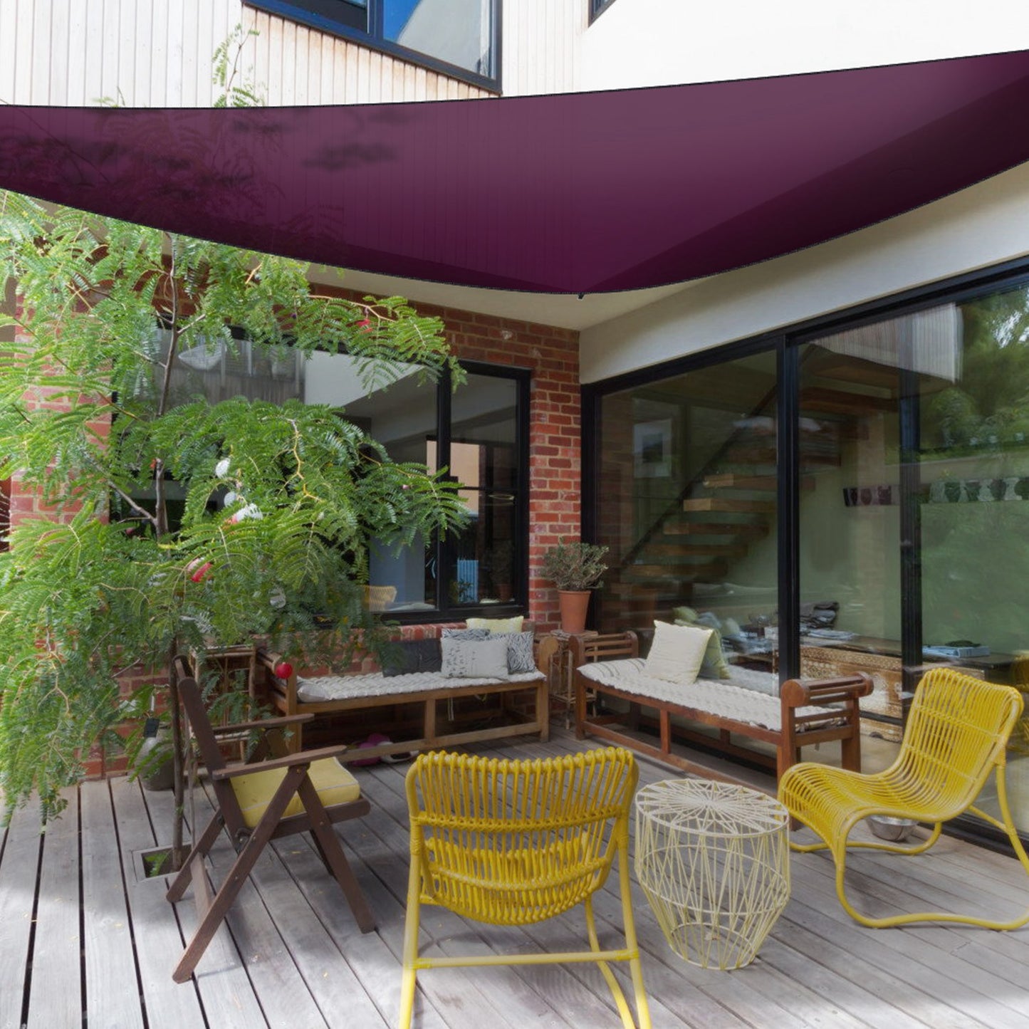 Shade Sail Patio Cover Shade Canopy Camping Sail Awning Sail Sunscreen Shelter Triangle Cover For Kindergarten Playground Outdoor