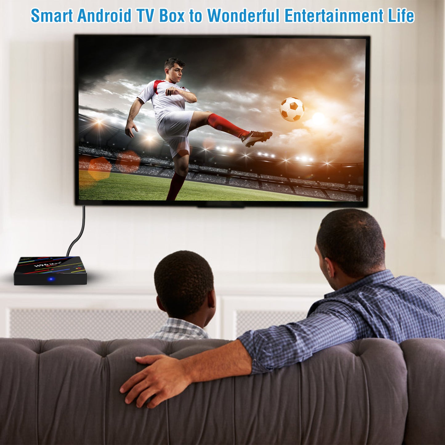 H96 Max+ Android 8.1 TV Box RK3328 Quad Core 4GB / 64GB UHD 4K VP9 H.265 WiFiUSB3.0 Smart Streaming Media Player US Plug