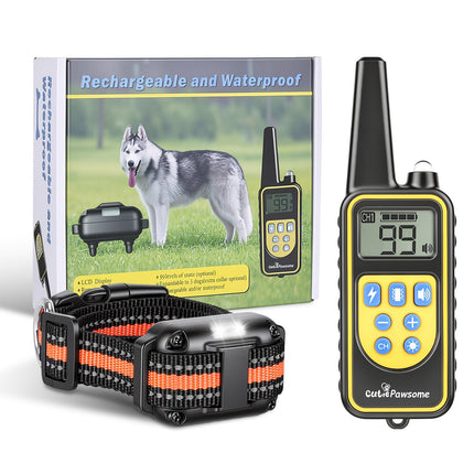 Remote Dog Training Collar with 4 Modes & 875 Yard Range