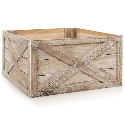 28.5 Inch Wooden Tree Collar Box for Indoor/Outdoor Use
