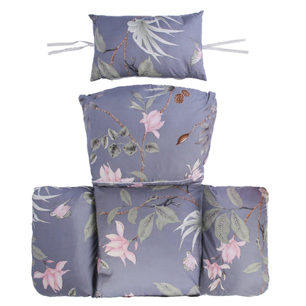 Egg Chair Cushion with Headrest - Thick Padded Swing Seat