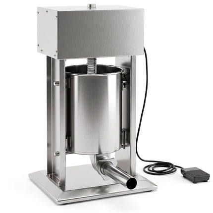 10L Electric Sausage Stuffer with 4 Tubes & Foot Pedal
