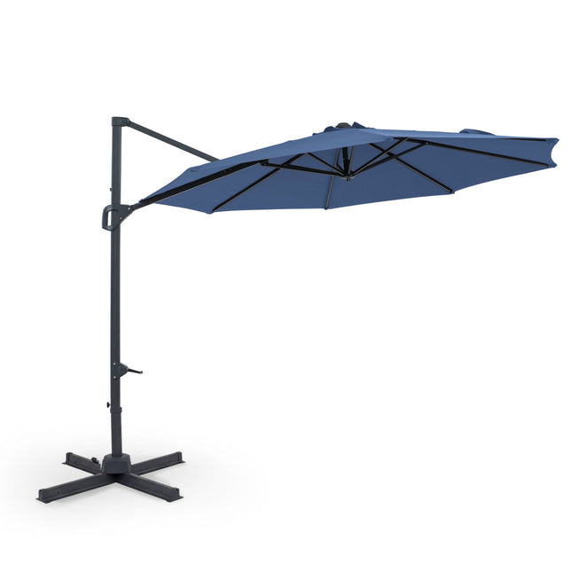 10 Feet Patio Cantilever Umbrella with Easy Tilt Adjustment