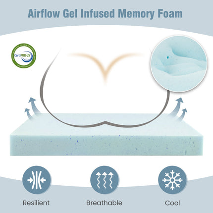 10 Pack Seat Cushions Gel Memory Foam for Back