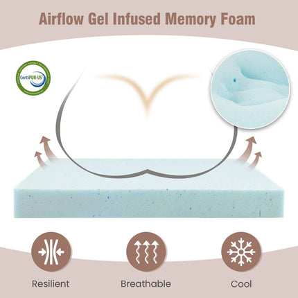10 Pack Seat Cushions Gel Memory Foam for Back