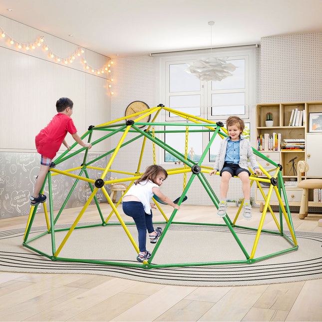 10 Feet Dome Climber with Swing and 800 Lbs Load Capacity