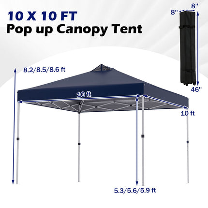 10 x 10 Feet Outdoor Commercial Pop up Canopy Tent