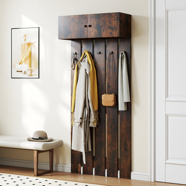 Entryway Wall Coat Rack Wall Mounted Coat Clothes Rack