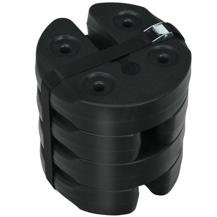 Set of 4 Canopy Weights 20lbs Weight Plate Kit with No-Pinch Design