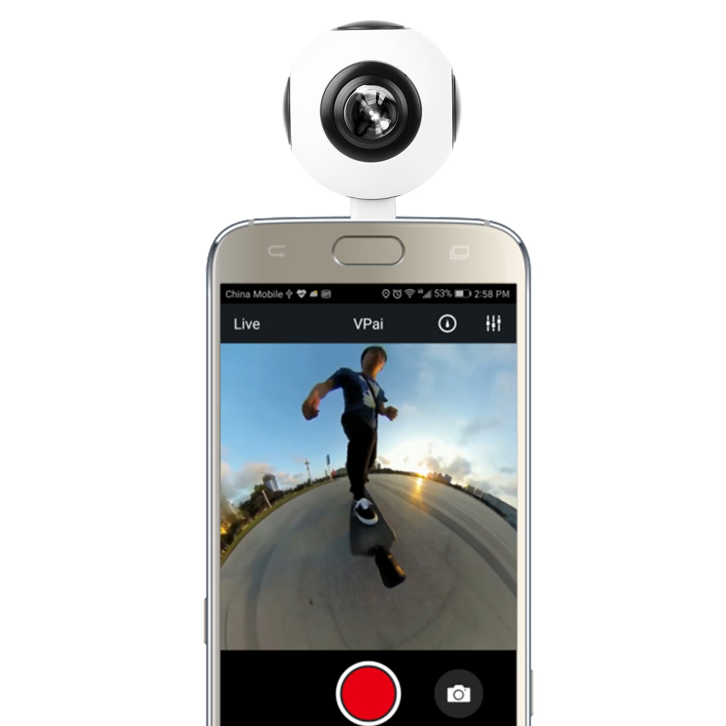 Dual Lens 720¡ Real-Time Panorama Camera