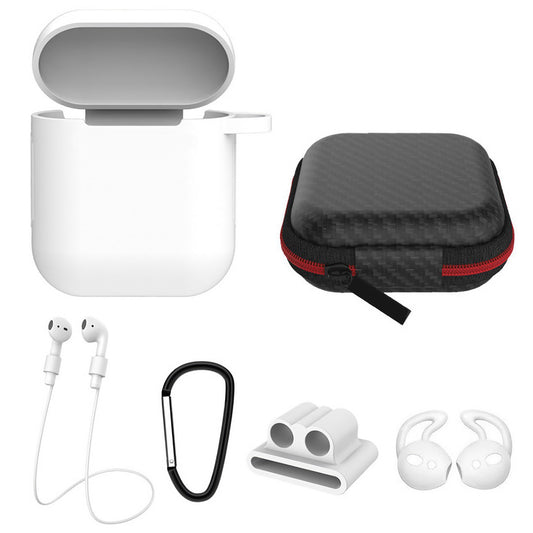 Silicone Case for Apple AirPod 1 2 AirPods Protective Cover Skin w/Strap Ear Hooks Watch Band Holder