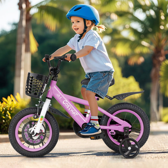 14 Inch Kids Bike for 3-5 Years Old Sport Bicycle with Adjustable Handlebar and Saddle-14 inches