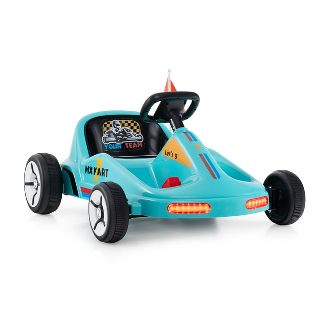 12V Electric Go Kart for Kids Race Toy with Remote Control and Music