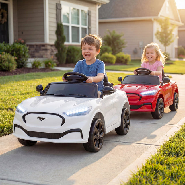 12V Kids Ride on Car Licensed Ford Mach E with Parent Control and Horn