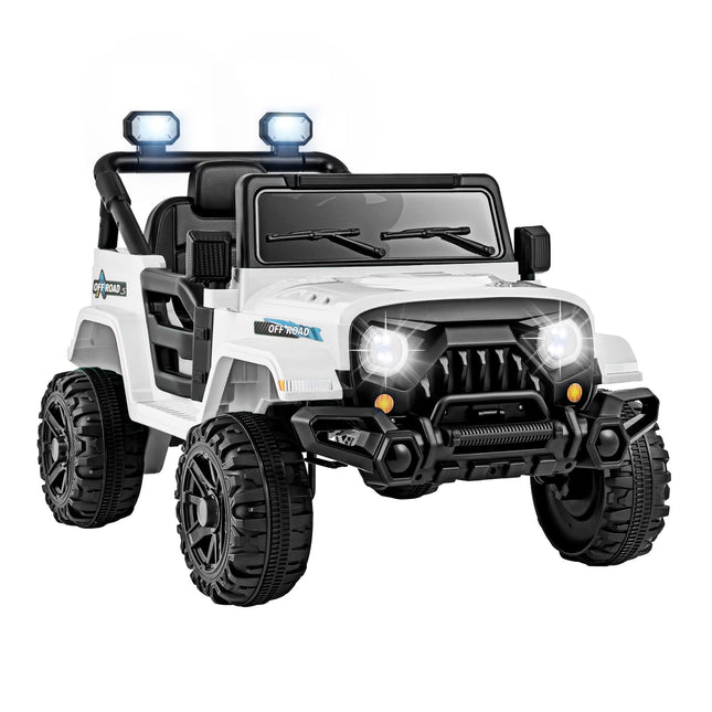 12V Kids Ride on Truck Car with Remote Control Threaded Wheels and 3 Speeds