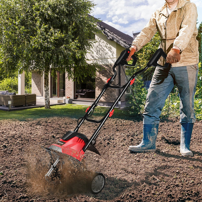 Electric Tiller and Cultivator 14-Inch 10 Amp Corded