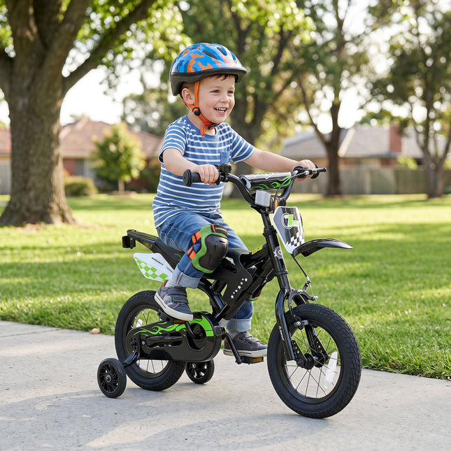 12 Inch Kids Bike with Training Wheels Ages 3-4