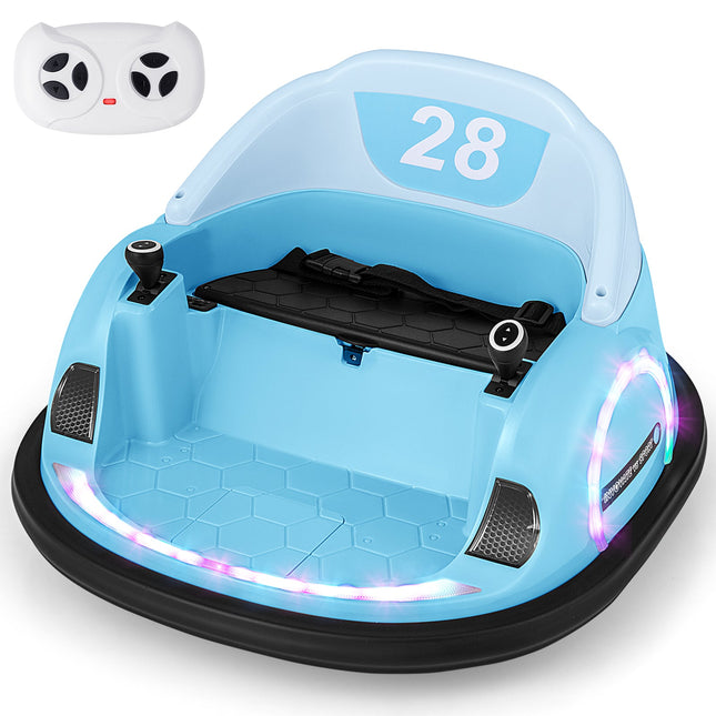12V Ride On Bumper Car with Remote Control for Toddlers