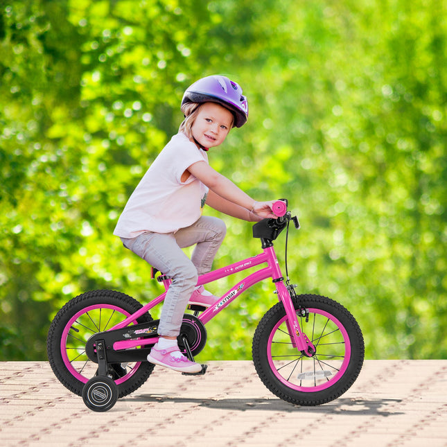 16-Inch Kids Bike for 4-7 Years Old Adjustable with Removable Training Wheels-16 inches
