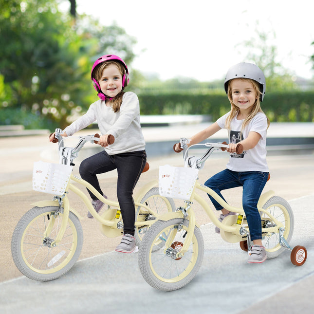 14/16/18 Inch Kids Bike Adjustable with Training Wheels Ages 3-8 Years Olds-16 inches