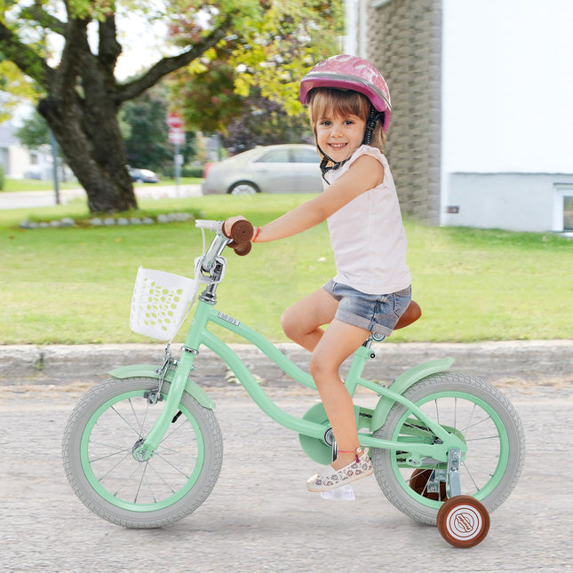 16 Inch Kids Bike with Adjustable Seat and Bell for Kids 3-8 Years Olds-16 inches