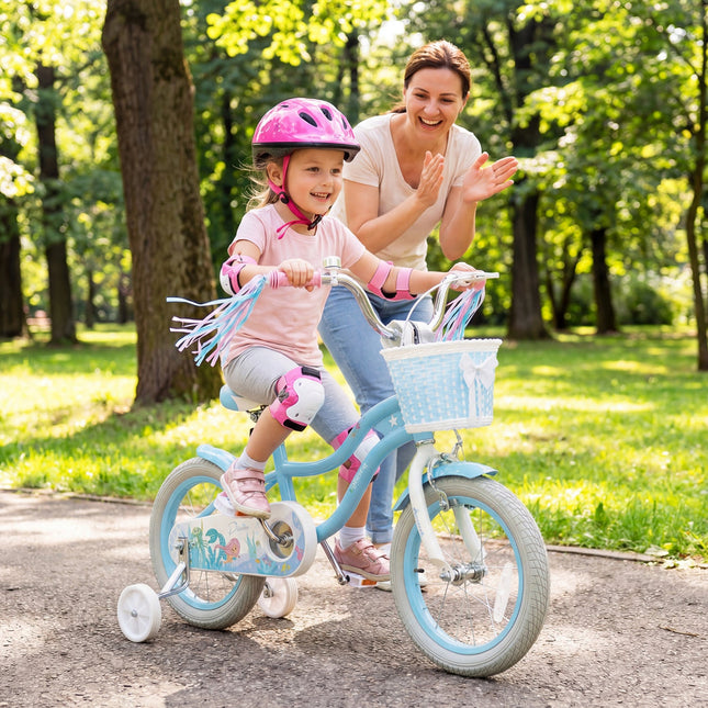 Kids Bike 12-20 Inch with Training Wheels & Basket