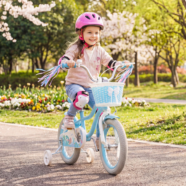 Kids Bike 12-20 Inch with Training Wheels & Basket