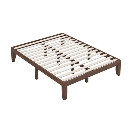 Queen Size 14 Inch Wooden Bed Mattress Frame