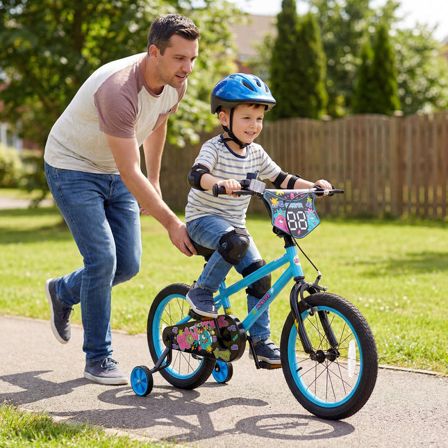 Kids Bike 16 Inch with Training Wheels Ages 4-7