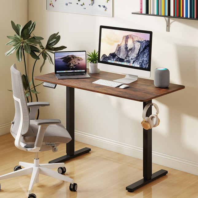 48 Inch x 24 Inch Ergonomic Electric Standing Desk with 3 Memory Settings for Home Office