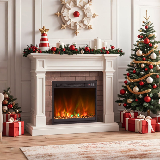 18/23/26 Inch 1500W Electric Fireplace Insert with Remote Control