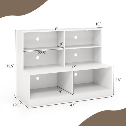 Entryway Shoe Cabinet with 2 Anti-tipping Kits-White