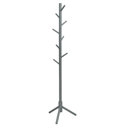 2 Heights Wooden Coat Rack with 8 Hooks