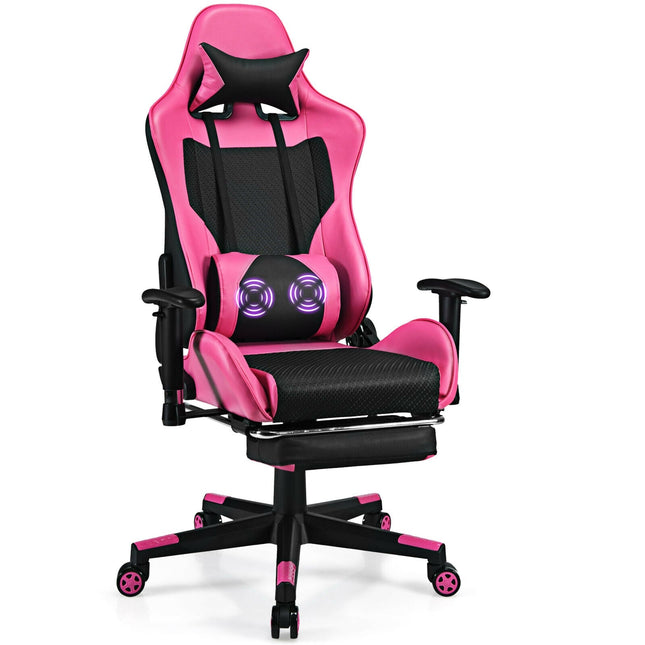 PU Leather Gaming Chair with USB Massage